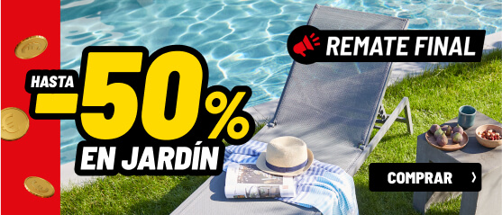 Hasta -50% en jardín